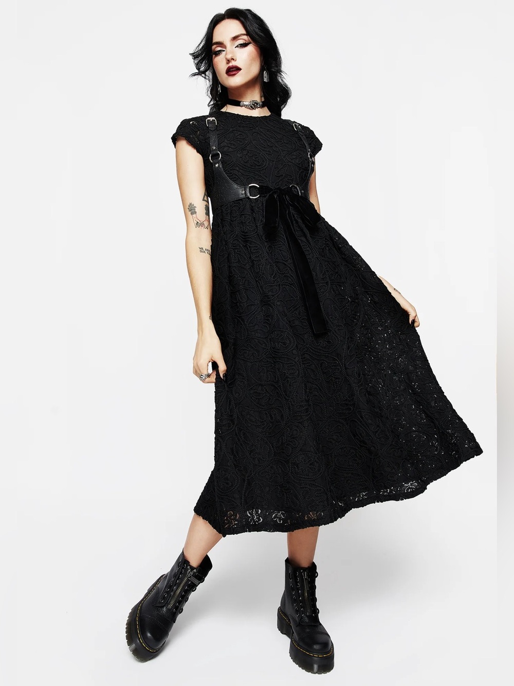 Disturbia Maladie Midi Smock Dress - Picture 2 of 12